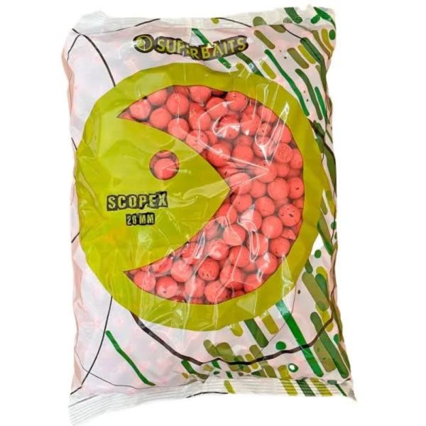 SUPERBAITS BOILIES 20MM SCOPEX 5KG