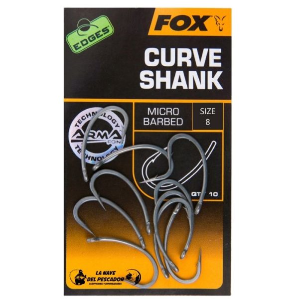 CURVE SHANK MICRO BARBED SIZE 8