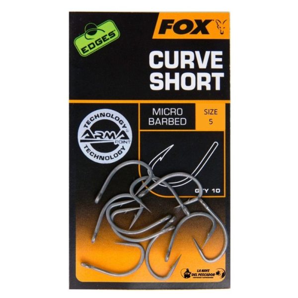 ANZUELO CURVE SHORT SIZE 5 FOX