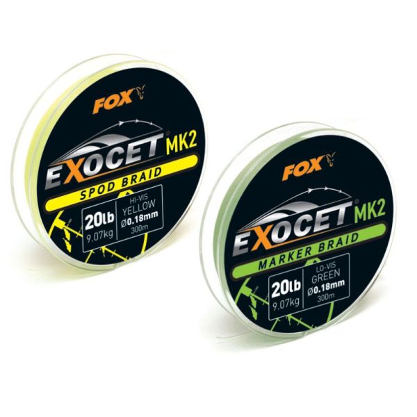 FOX EXOCET SPOD BRAID YELLOW 20LB 300M