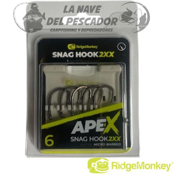 SNAG HOOK 2XX APEX 6 RIDGEMONKEY