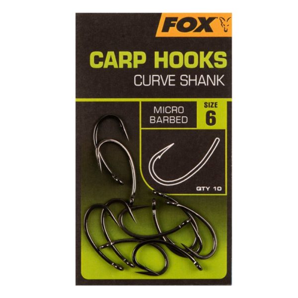 CARP HOOKS CURVE SHANK SIZE6