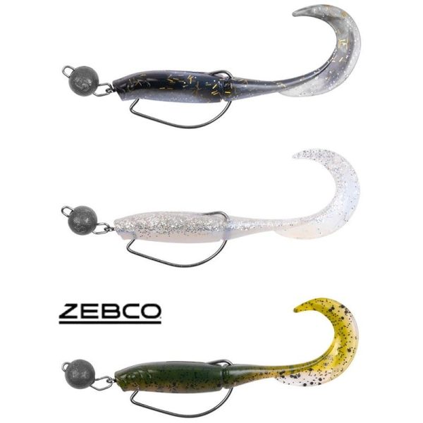 ZEBCO DEMONIC CURLY TAILS NATURAL 7 5CM