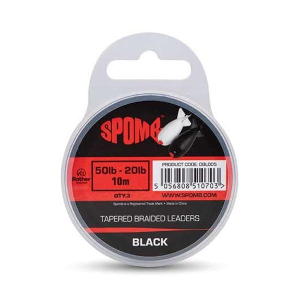 SPOMB TAPERED BRAIDED LEADERS 50 20LB10M