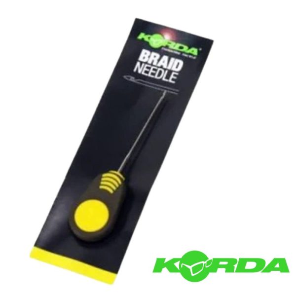 BRAIDED HAIR NEEDLE 7CM YELLOW