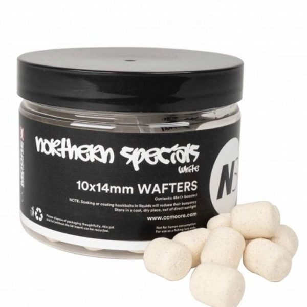 NS1 DUMBELL WAFTERS WHITE 10X14MM