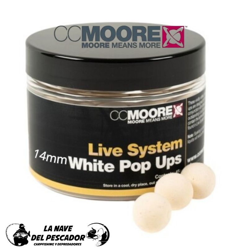 LIVE SYSTEM POPUPS WHITE 14MM