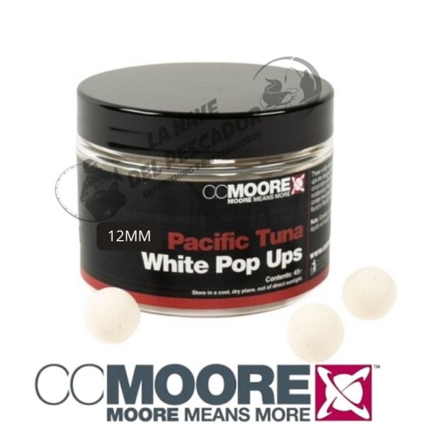 PACIFIC TUNA POPUPS WHITE 12MM
