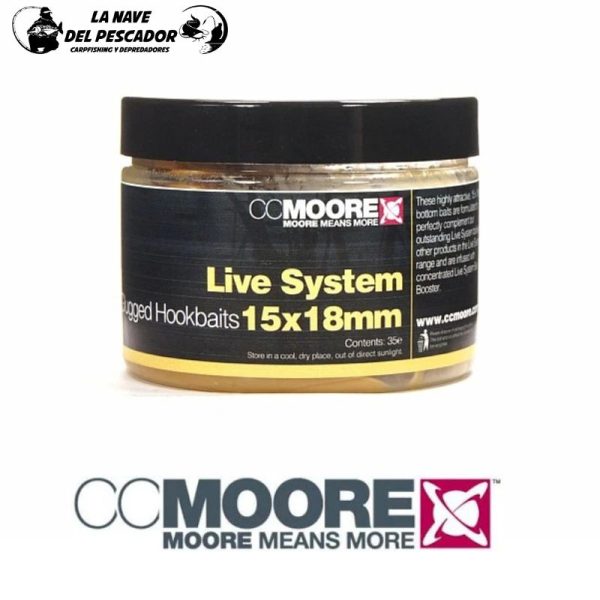 LIVE SYSTEM 15X18MM HOOKBAITS CCMOORE