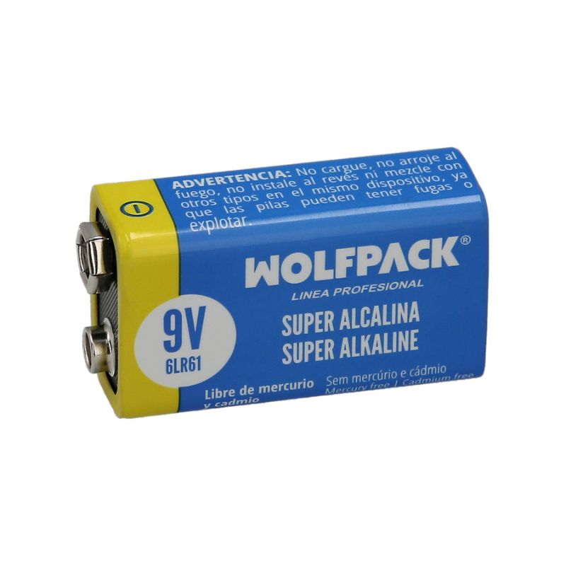 WOLFPACK ALCALINA 6LR61 9V PILA Imagen 3