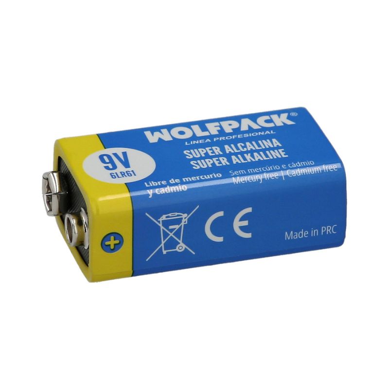 WOLFPACK ALCALINA 6LR61 9V PILA Imagen 4