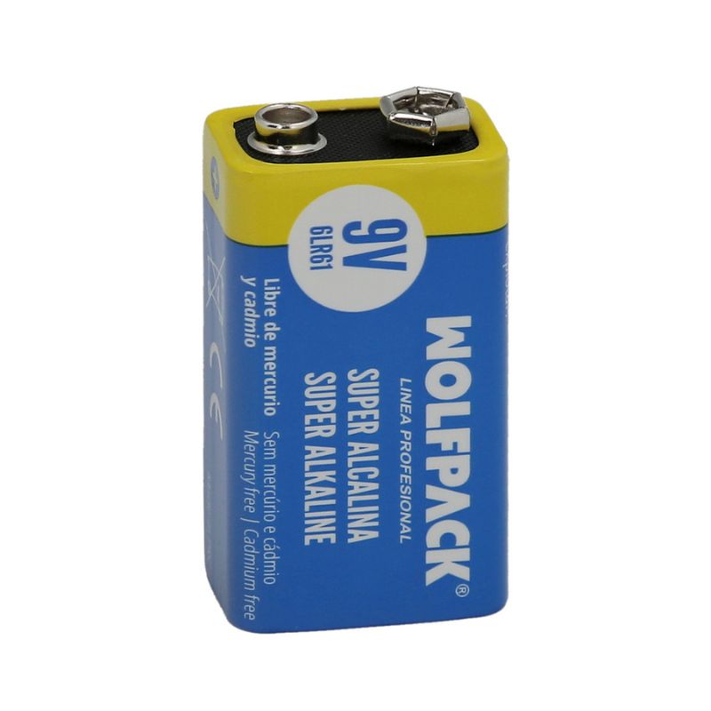 WOLFPACK ALCALINA 6LR61 9V PILA