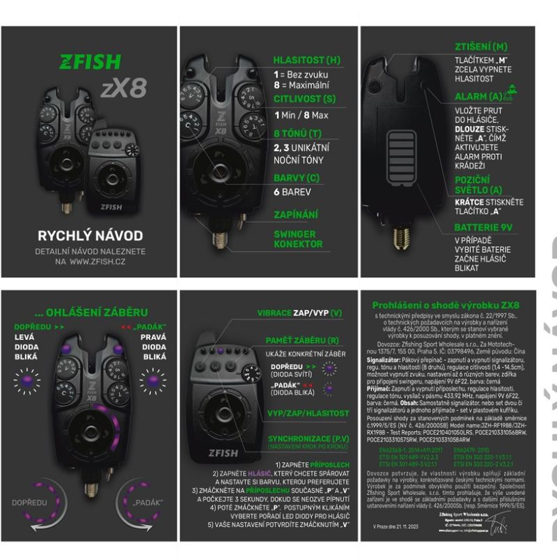 ZFISH ZX8 ALARM SET ZX8 PRO 4+1 Imagen 7
