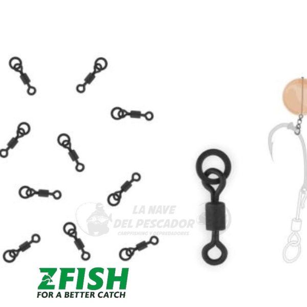 ZFISH MICRO SWIVEL RING 10PC ZF 8972