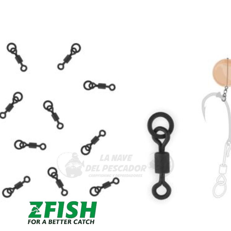 ZFISH MICRO SWIVEL RING 10PC ZF 8972