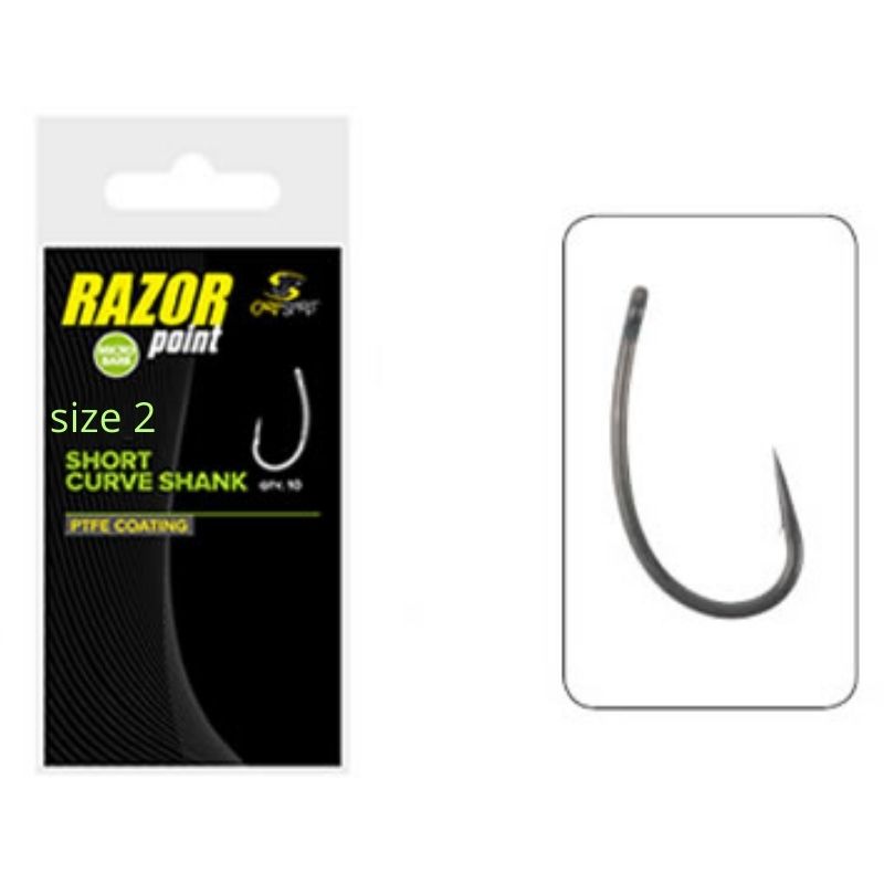 RAZORPOINT SHORT CURVE SHANK N8 CARPSPIR