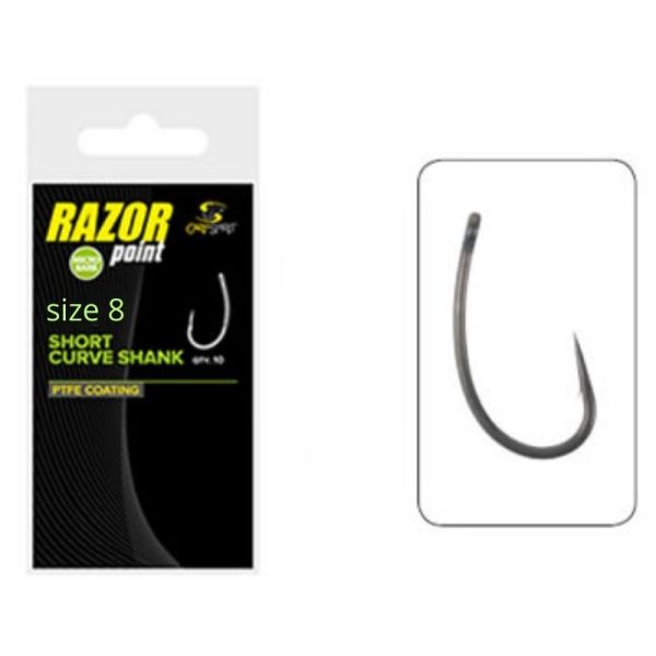 RAZORPOINT SHORT CURVE SHANK N8 CARPSPIR