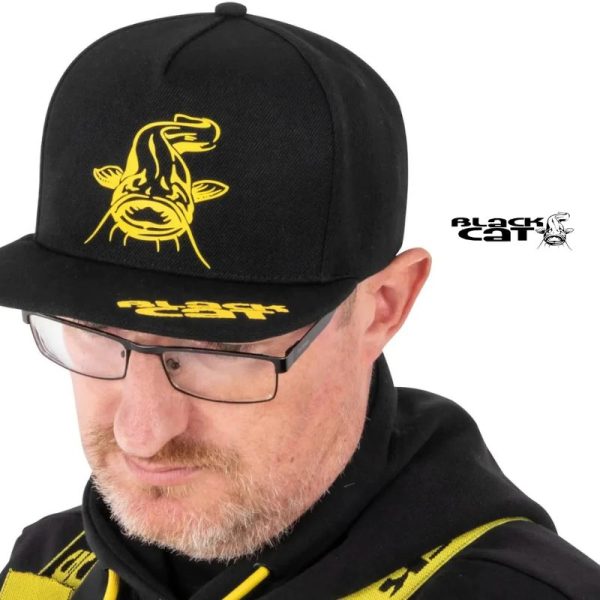 BLACK CAT GORRA FLAT PEAK CAP BLACK