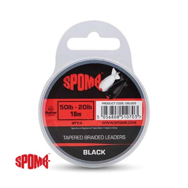 SPOMB TAPERED BRAIDED LEADERS 50 20LB10M