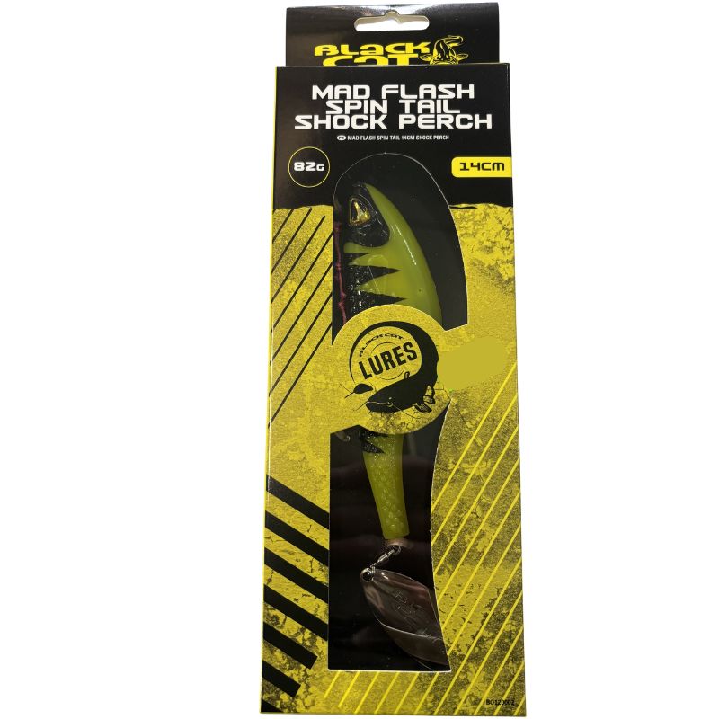 MAD FLASH SPIN TAIL SHOCK PERCH 14CM 82G