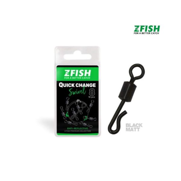 ZFISH QUICK CHANGE SWIVEL N8 10PCS