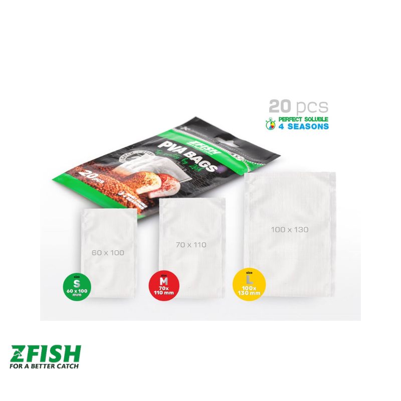 BOLSAS PVA BAGSA 60X100MM S ZFISH Imagen 3
