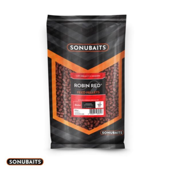SONUBAITS PELLETS 6MM ROBIN RED 900G