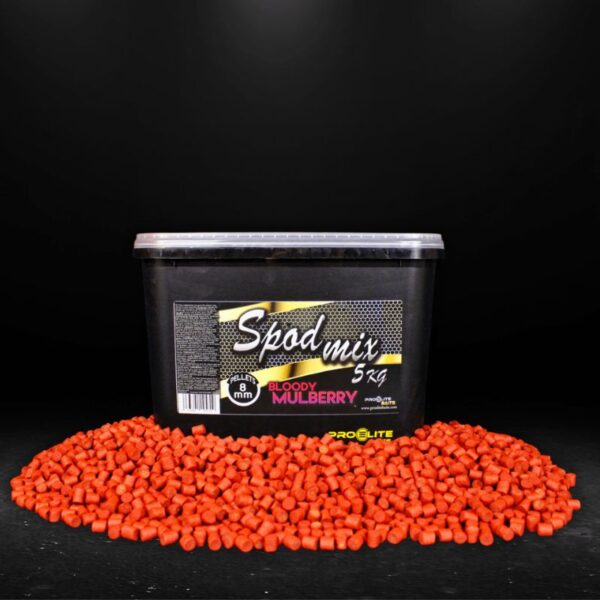 SPOD MIX 5KG PELLETS 8MM BLOODY MULBERRY