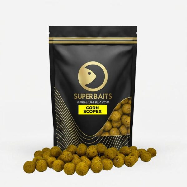 SUPERBAITS BOILIES CORN SCOPEX 20MM 800G