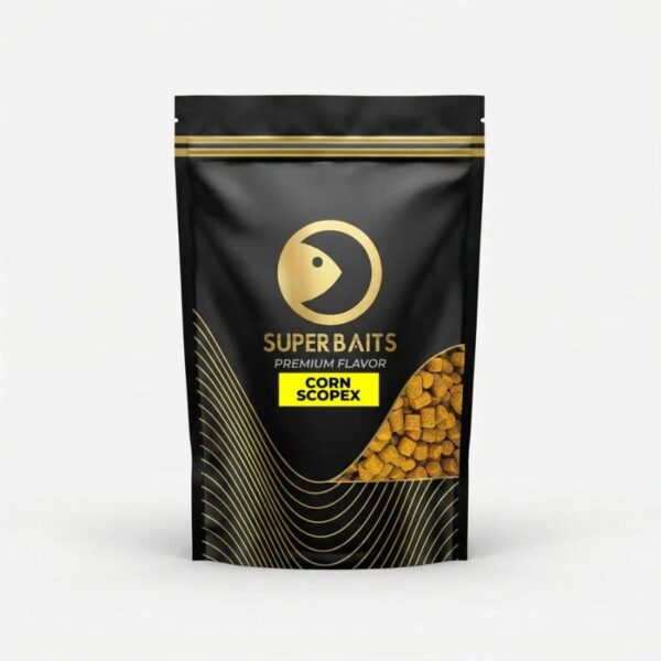 SUPERBAITS PELLETS 8MM CORN SCOPEX 800G
