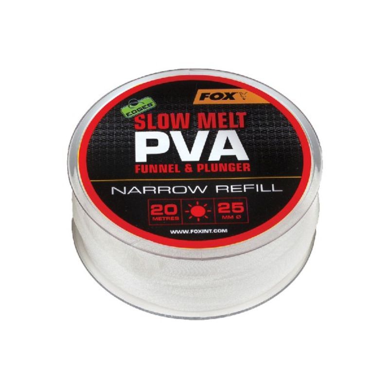 SLOW MELT PVA 25MM 20M NARROW REFILL FOX