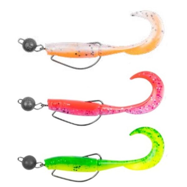 ZEBCO DEMONIC CURLY TAILS FLUORO 7 5CM