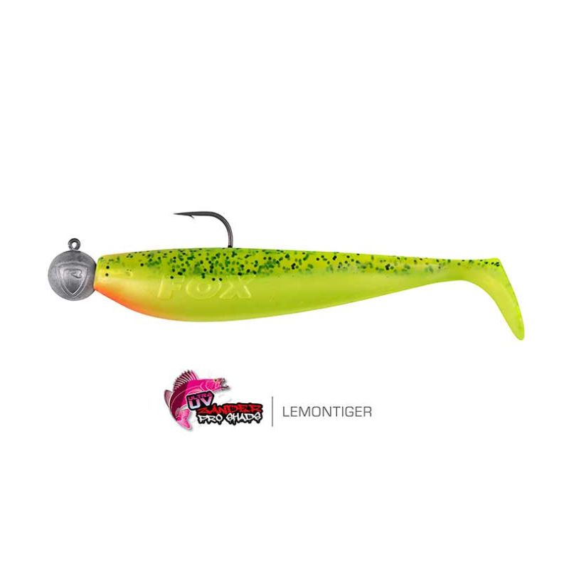 ZANDER PRO SHADS 10CM 3/0 LEMON TIGER