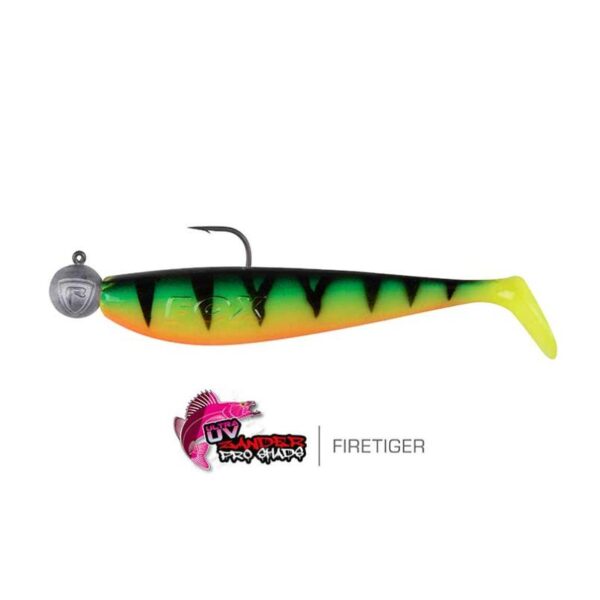 ZANDER PRO SHADS 10CM 3/0 FIRE TIGER
