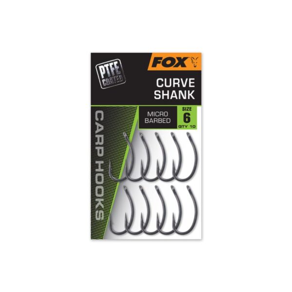 FOX CURVE SHANK MICRO BARBED SIZE 6