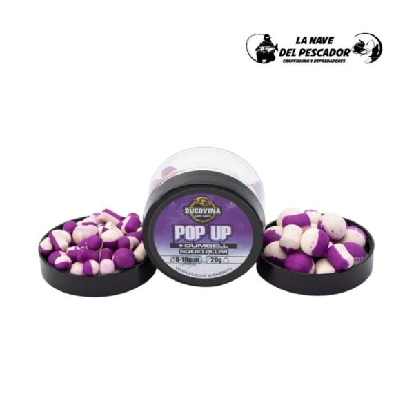 POP UP + DUMBELL SQUID PLUM 14MM 25G