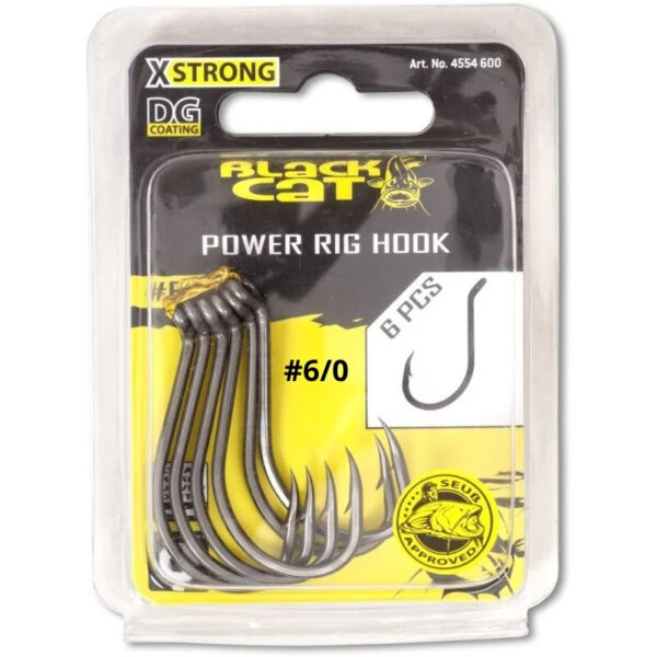 BLACK CAT POWER RIG HOOK 6/0