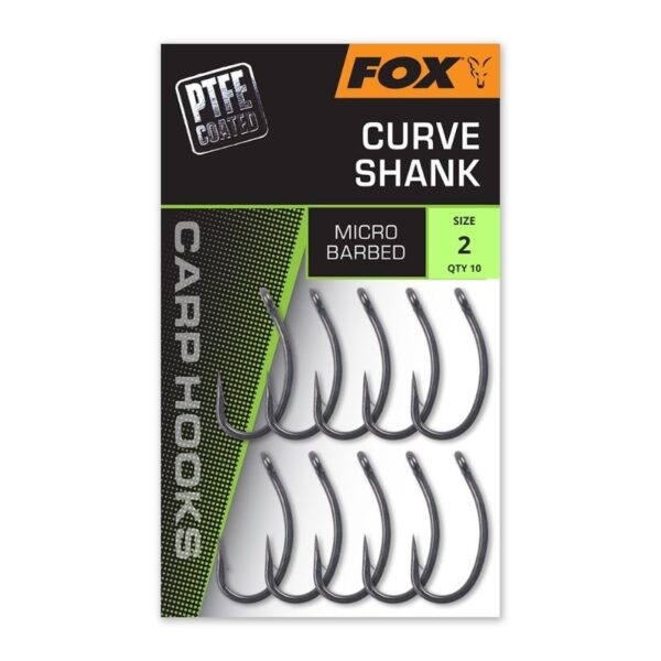 FOX CARP HOOKS CURVE SHANK SIZE 2