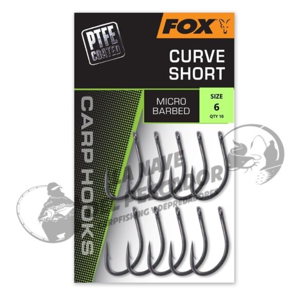 FOX CURVE SHORT MICRO BARBED SIZE 6