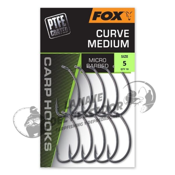 FOX CURVE MEDIUM MICRO BARBED SIZE 5