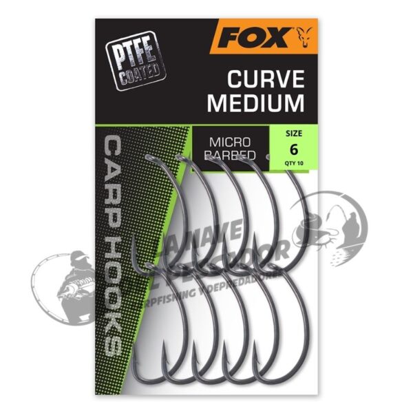 FOX CURVE MEDIUM MICRO BARBED SIZE 6