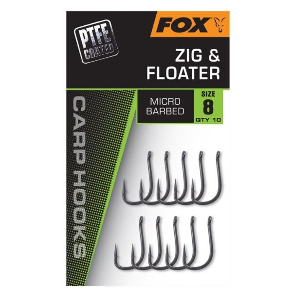 FOX CARPHOOKS ZIG & FLOATER SIZE 8