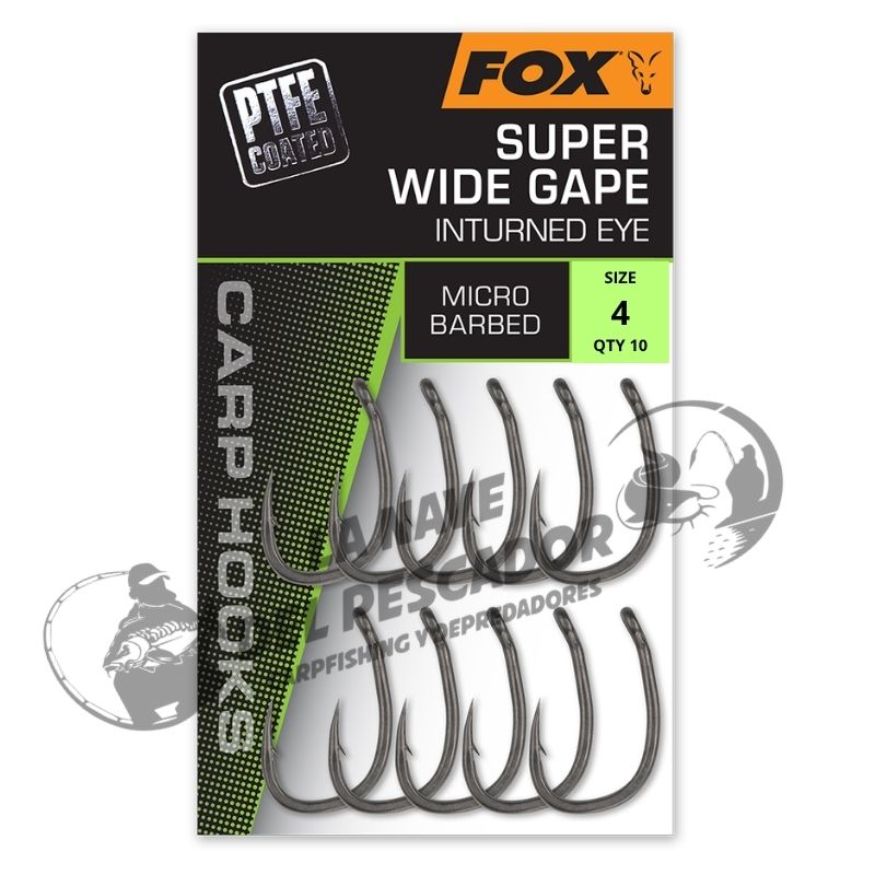 FOX SUPER WIDE GAPE INTURNED EYE SIZE 4