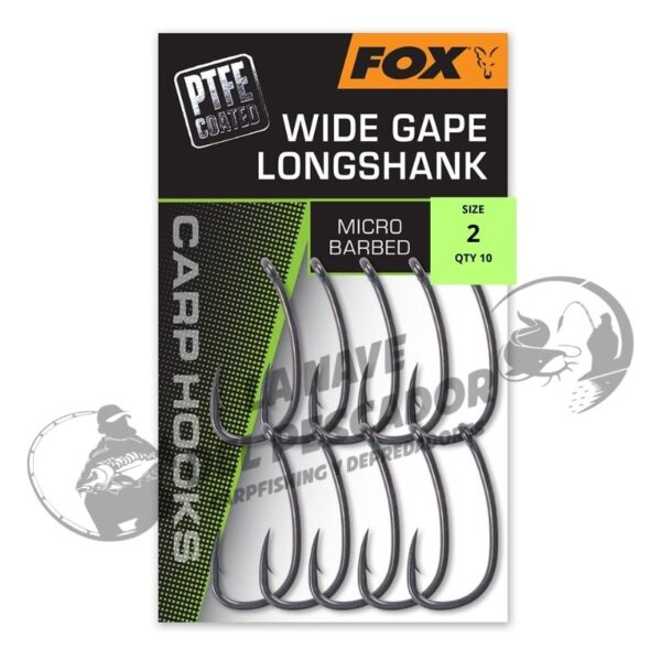 FOX WIDE GAPE LONGSHANK MICRO BARBED 2