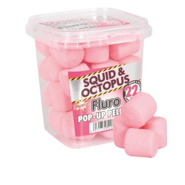SQUID OCTOPUS 22MM FLURO POPUP PELLETS