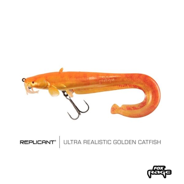 FOX RAGE REPLICANT CATFISH 15CM GOLDEN