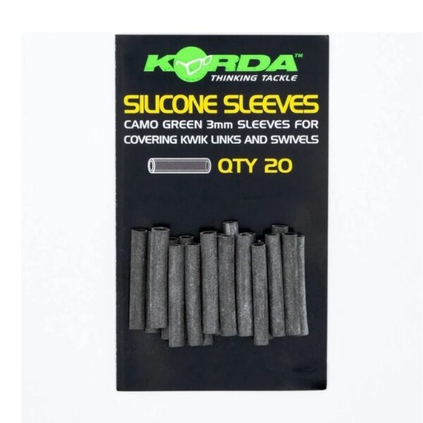 KORDA SILICONE SLEEVES WEED GREEN 3MM