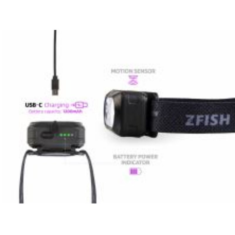 ZFISH HELIONIX HEADLAMP UV POWER 800LUM Imagen 6